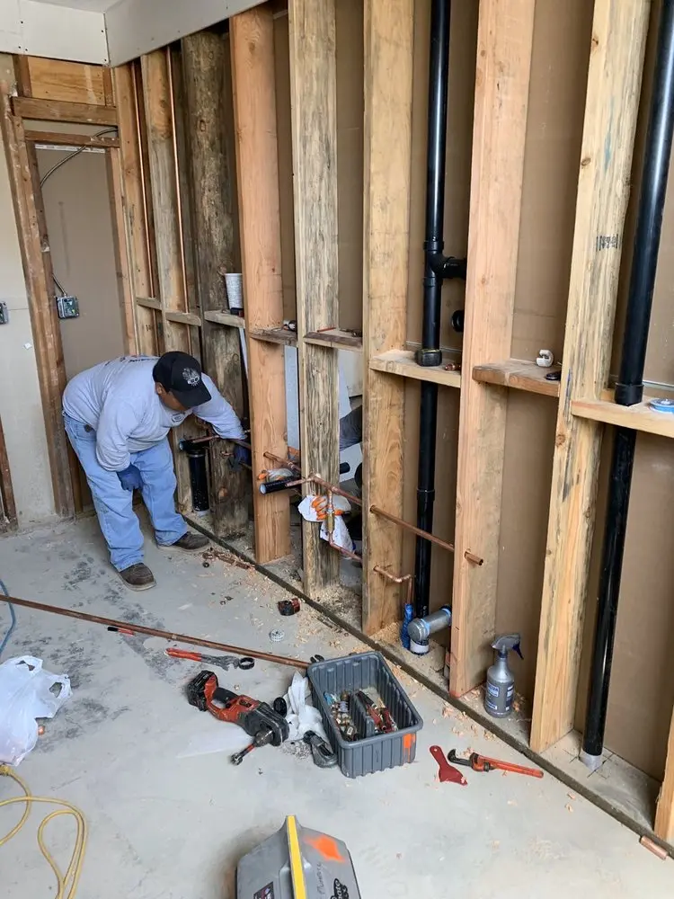 Commercial rough-in plumbing for Water Heater Replacement in Windy Hill Manor